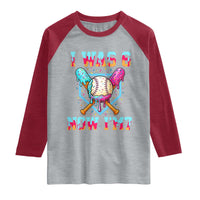 I Was 6 Now I'm 7 Raglan Shirt Baseball Ice Cream Drip Number 67 Player 67th Birthday