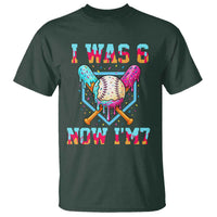 I Was 6 Now I'm 7 T Shirt Baseball Ice Cream Drip Number 67 Player 67th Birthday