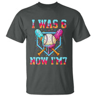 I Was 6 Now I'm 7 T Shirt Baseball Ice Cream Drip Number 67 Player 67th Birthday