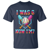 I Was 6 Now I'm 7 T Shirt Baseball Ice Cream Drip Number 67 Player 67th Birthday