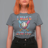 I Was 6 Now I'm 7 T Shirt For Women Baseball Ice Cream Drip Number 67 Player 67th Birthday