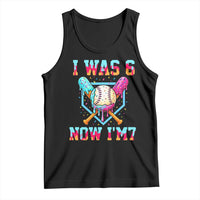 I Was 6 Now I'm 7 Tank Top Baseball Ice Cream Drip Number 67 Player 67th Birthday