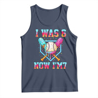 I Was 6 Now I'm 7 Tank Top Baseball Ice Cream Drip Number 67 Player 67th Birthday