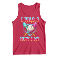I Was 6 Now I'm 7 Tank Top Baseball Ice Cream Drip Number 67 Player 67th Birthday
