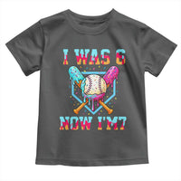 I Was 6 Now I'm 7 Toddler T Shirt Baseball Ice Cream Drip Number 67 Player 67th Birthday