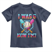 I Was 6 Now I'm 7 Toddler T Shirt Baseball Ice Cream Drip Number 67 Player 67th Birthday
