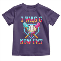 I Was 6 Now I'm 7 Toddler T Shirt Baseball Ice Cream Drip Number 67 Player 67th Birthday
