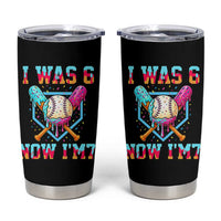I Was 6 Now I'm 7 Tumbler Cup Baseball Ice Cream Drip Number 67 Player 67th Birthday