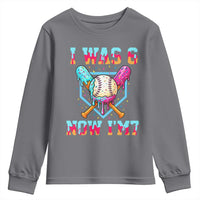 I Was 6 Now I'm 7 Youth Sweatshirt Baseball Ice Cream Drip Number 67 Player 67th Birthday