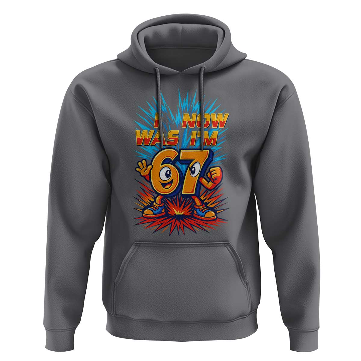 I Was 6 Now I'm 7 Italian Brainrot Meme Gift for Boy Kid Hoodie