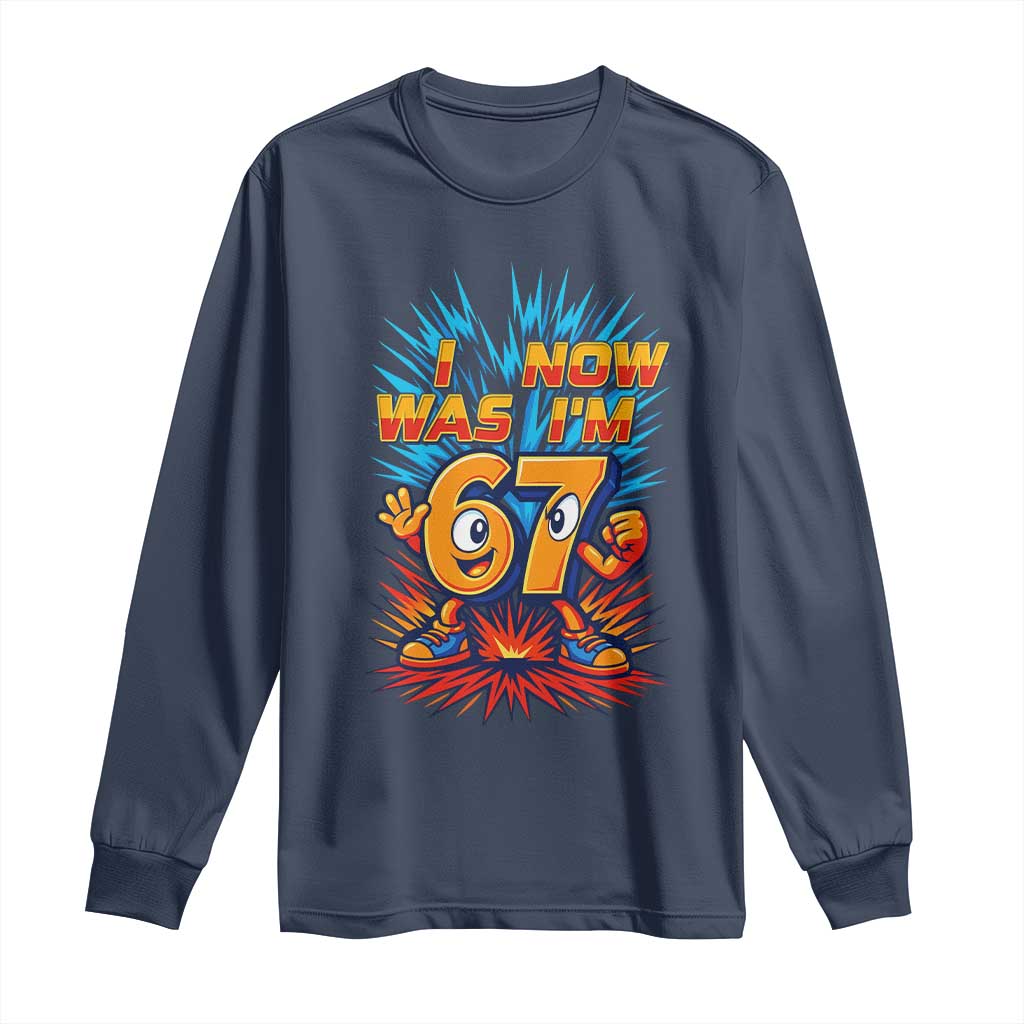 I Was 6 Now I'm 7 Italian Brainrot Meme Gift for Boy Kid Long Sleeve Shirt