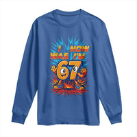 I Was 6 Now I'm 7 Italian Brainrot Meme Gift for Boy Kid Long Sleeve Shirt