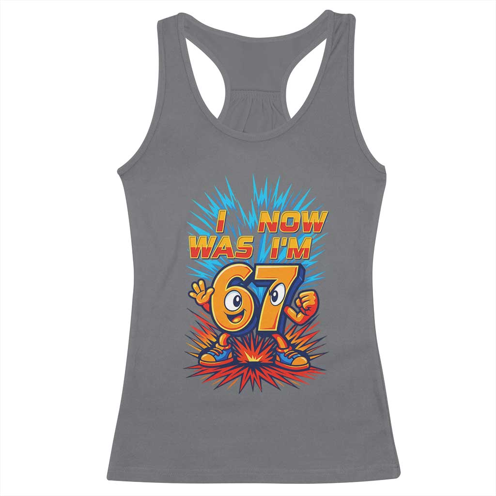 I Was 6 Now I'm 7 Italian Brainrot Meme Gift for Boy Kid Racerback Tank Top