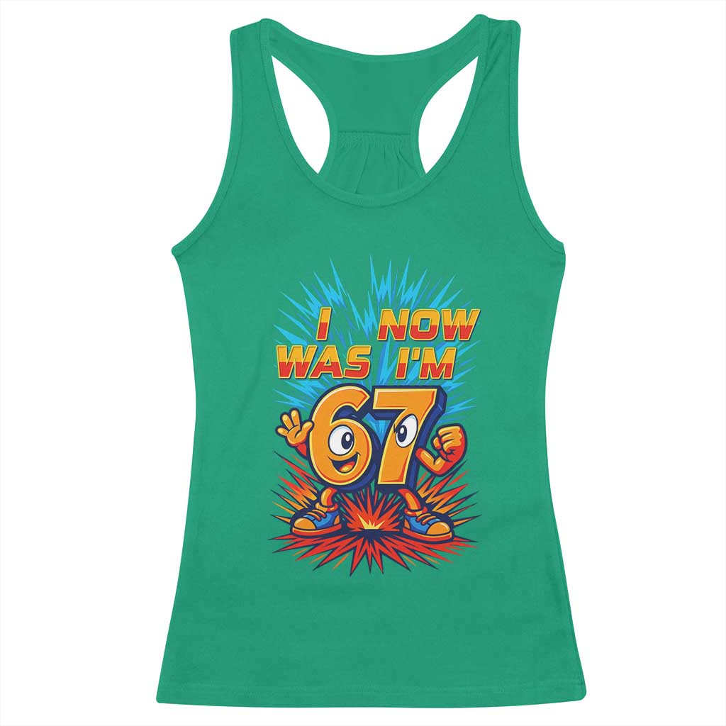 I Was 6 Now I'm 7 Italian Brainrot Meme Gift for Boy Kid Racerback Tank Top