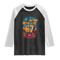I Was 6 Now I'm 7 Italian Brainrot Meme Gift for Boy Kid Raglan Shirt
