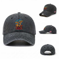 I Was 6 Now I'm 7 Italian Brainrot Meme Gift for Boy Kid Washed Cotton Baseball Cap