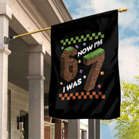 7th Birthday I Was 6 Now Im 7 Garden Flag Unlocked 67 Boys Kids Youth
