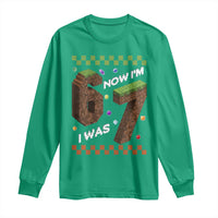 7th Birthday I Was 6 Now Im 7 Long Sleeve Shirt Unlocked 67 Boys Kids Youth
