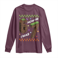 7th Birthday I Was 6 Now Im 7 Long Sleeve Shirt Unlocked 67 Boys Kids Youth