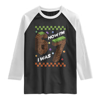 7th Birthday I Was 6 Now Im 7 Raglan Shirt Unlocked 67 Boys Kids Youth