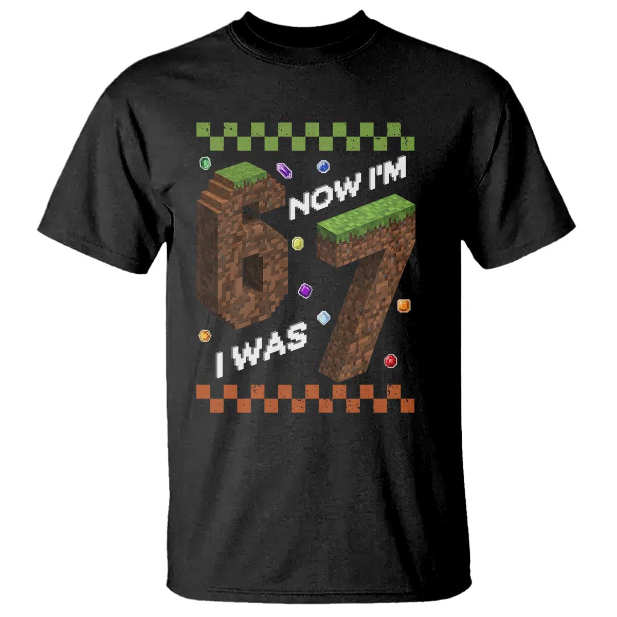 7th Birthday I Was 6 Now Im 7 T Shirt Unlocked 67 Boys Kids Youth