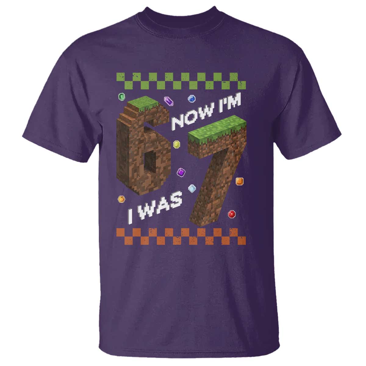7th Birthday I Was 6 Now Im 7 T Shirt Unlocked 67 Boys Kids Youth
