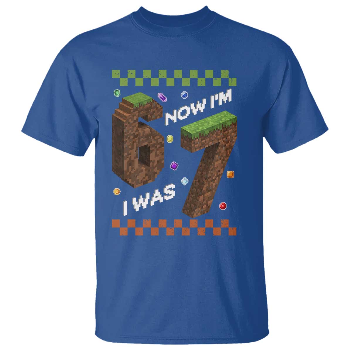 7th Birthday I Was 6 Now Im 7 T Shirt Unlocked 67 Boys Kids Youth