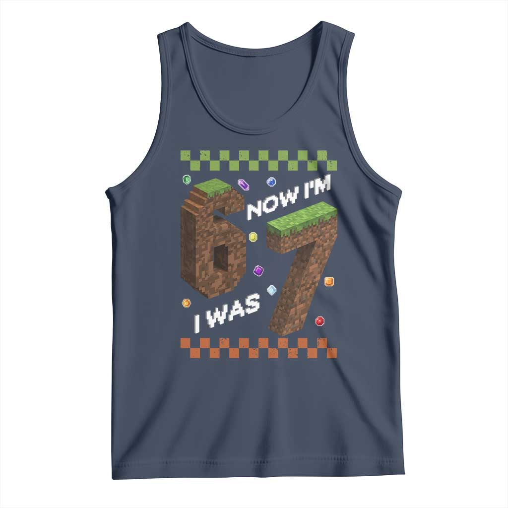 7th Birthday I Was 6 Now Im 7 Tank Top Unlocked 67 Boys Kids Youth