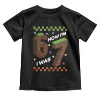 7th Birthday I Was 6 Now Im 7 Toddler T Shirt Unlocked 67 Boys Kids Youth