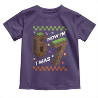 7th Birthday I Was 6 Now Im 7 Toddler T Shirt Unlocked 67 Boys Kids Youth