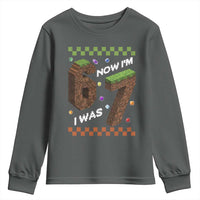 7th Birthday I Was 6 Now Im 7 Youth Sweatshirt Unlocked 67 Boys Kids Youth
