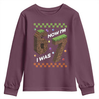 7th Birthday I Was 6 Now Im 7 Youth Sweatshirt Unlocked 67 Boys Kids Youth