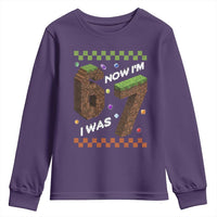 7th Birthday I Was 6 Now Im 7 Youth Sweatshirt Unlocked 67 Boys Kids Youth