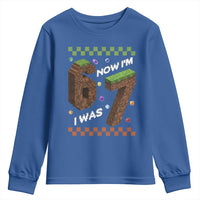 7th Birthday I Was 6 Now Im 7 Youth Sweatshirt Unlocked 67 Boys Kids Youth