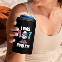 I Was 6 Now I'm 7 4 in 1 Can Cooler Tumbler Baseball Ice Cream Drip Number 67 Player