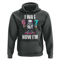 I Was 6 Now I'm 7 Hoodie Baseball Ice Cream Drip Number 67 Player