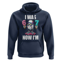 I Was 6 Now I'm 7 Hoodie Baseball Ice Cream Drip Number 67 Player