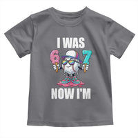 I Was 6 Now I'm 7 Toddler T Shirt Baseball Ice Cream Drip Number 67 Player