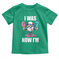 I Was 6 Now I'm 7 Toddler T Shirt Baseball Ice Cream Drip Number 67 Player