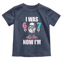 I Was 6 Now I'm 7 Toddler T Shirt Baseball Ice Cream Drip Number 67 Player