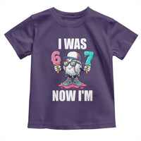 I Was 6 Now I'm 7 Toddler T Shirt Baseball Ice Cream Drip Number 67 Player