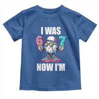 I Was 6 Now I'm 7 Toddler T Shirt Baseball Ice Cream Drip Number 67 Player