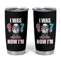 I Was 6 Now I'm 7 Tumbler Cup Baseball Ice Cream Drip Number 67 Player