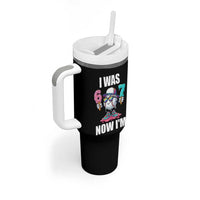 I Was 6 Now I'm 7 Tumbler With Handle Baseball Ice Cream Drip Number 67 Player