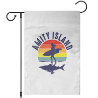 Amity Island Garden Flag Retro Surfing Board Humor - Wonder Print Shop