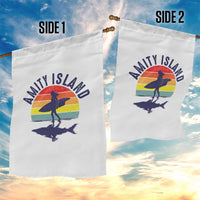 Amity Island Garden Flag Retro Surfing Board Humor - Wonder Print Shop