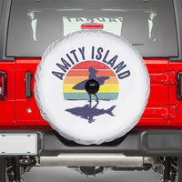 Amity Island Spare Tire Cover Retro Surfing Board Humor - Wonder Print Shop