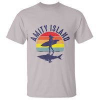 Amity Island T Shirt Retro Surfing Board Humor - Wonder Print Shop