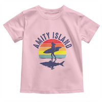 Amity Island Toddler T Shirt Retro Surfing Board Humor - Wonder Print Shop