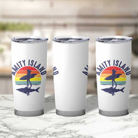 Amity Island Tumbler Cup Retro Surfing Board Humor